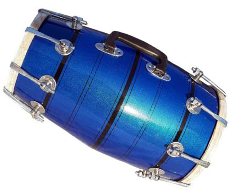 GT manufacturers Blue Metallic colour Nut & Bolts Dholak(Blue)