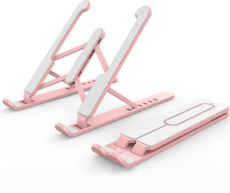 SEASPIRIT Portable Laptop Stand Foldable Adjustable Support Base Non-slip Notebook Holder Healthy Posture Laptop Stand Portable Laptop Stand Foldable Adjustable Support Base Non-slip Notebook Holder Healthy Posture Laptop Stand Plastic Desk Stand Rotatable Laptop Stand with Adjustable Height Compati