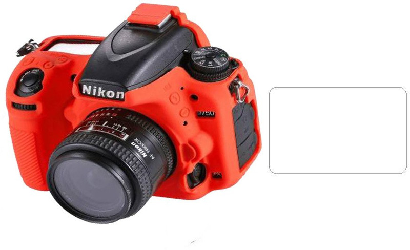 IJJA Camera cover D750 for camera silicone protective cover  Camera Bag(Orange)