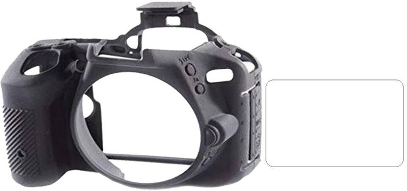 IJJA Camera cover M50 for canon camera silicone protective cover with screen tempered glass Professional Silicone Rubber Camera Case Cover Detachable Protective cover (black)  Camera Bag(Black)