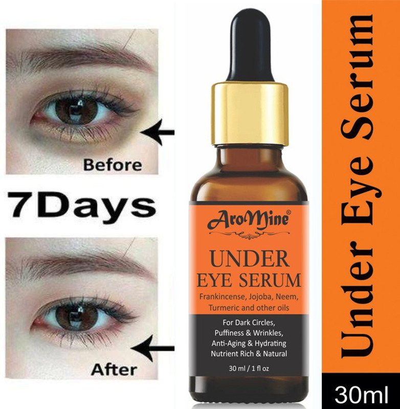 AroMine Acid Hydra Boost Under Eye Recovery Serum, Reduces Dark Circles, Puffiness & Wrinkles(30 ml)