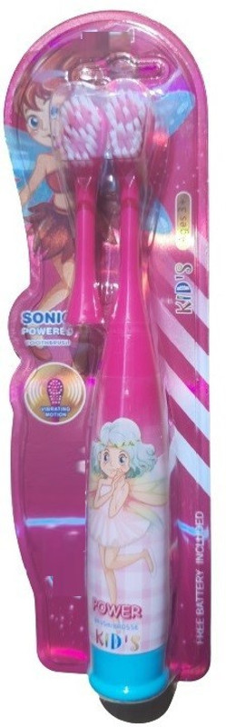 madago Cute and stylish battery operated brush for Kids with an additional head Ultra Soft Toothbrush