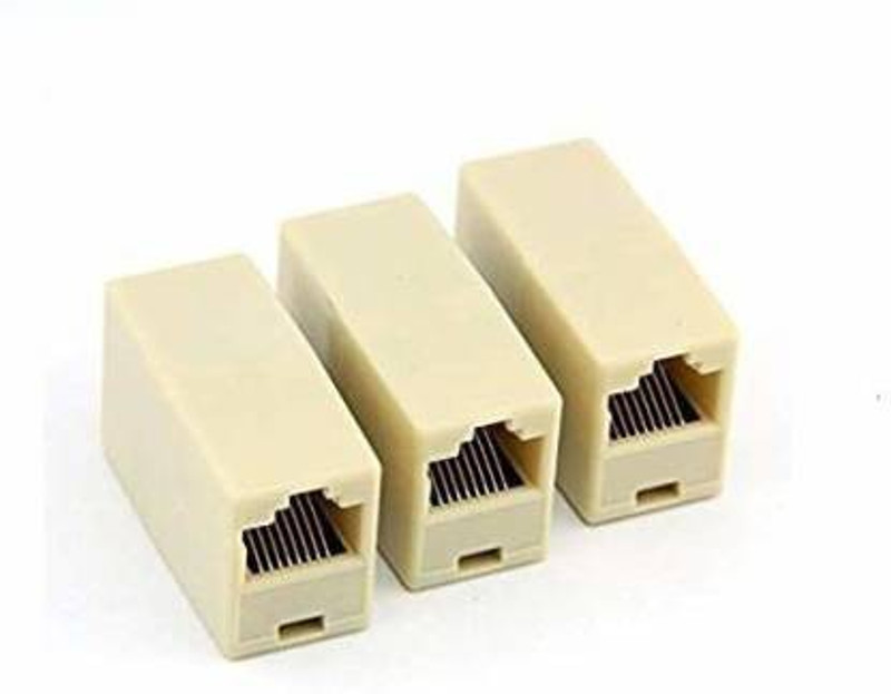 Sadow Pack of 5 RJ45 CAT5E CAT6 Couple Plug Network Ethernet LAN Cable Jointer Connector Adapter for Computer Cables & Connectors Wireless Ethernet Lan Adapter compatible with Windows(720 Mbps)