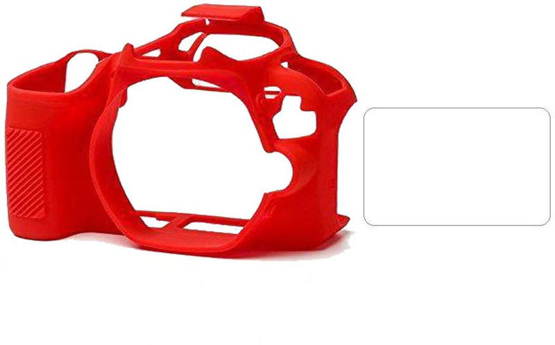 Lamkoti Camera cover 200D for camera silicone protective case cover  Camera Bag(Red)