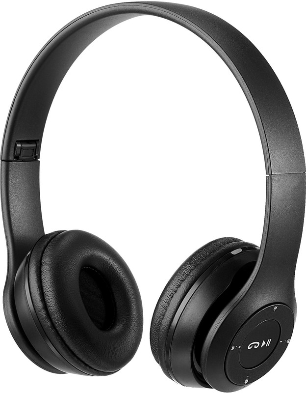 Casa Tech Super-Bass Bluetooth Headset with Mic, Memory Card Supported Bluetooth(Black, On the Ear)