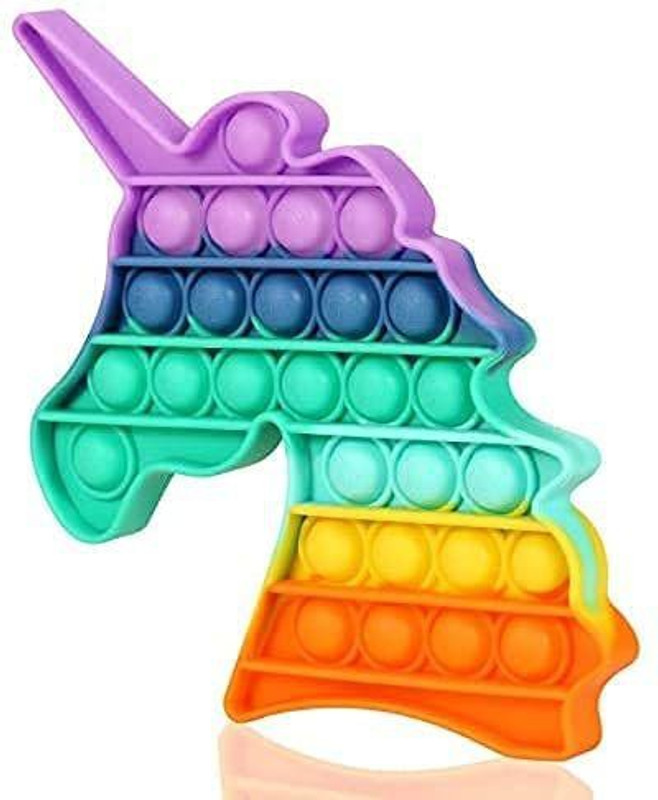 adbeni Bubble Toy, Autism Special Needs Silicone Stress Relief Toy,(Set of 3) Soft Gag Toy(Multicolor)