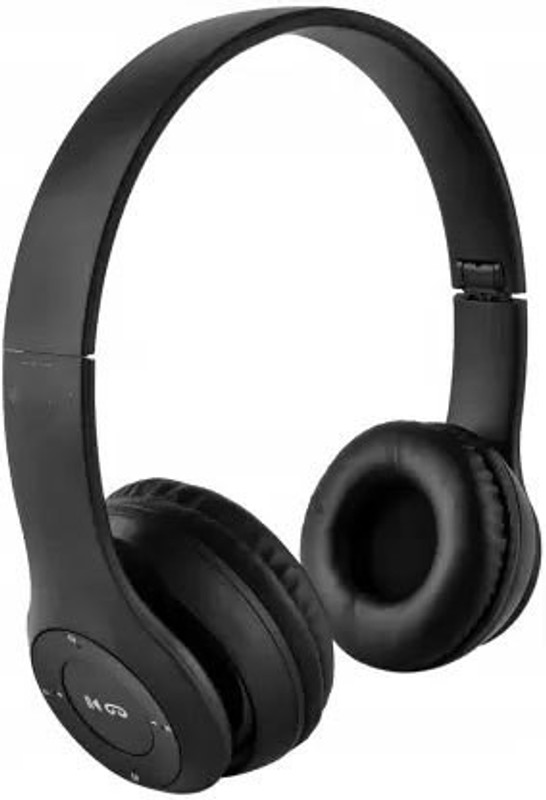 Dilurban Best Brand P-47 Foldable On-The-Ear Wireless Stereo High Bass Sports Microphone Bluetooth Headphones Headset Supports MP3, FM & TF Card Reader Compatible with All Bluetooth Device (Green) MP3 Player(Green, 0 Display)