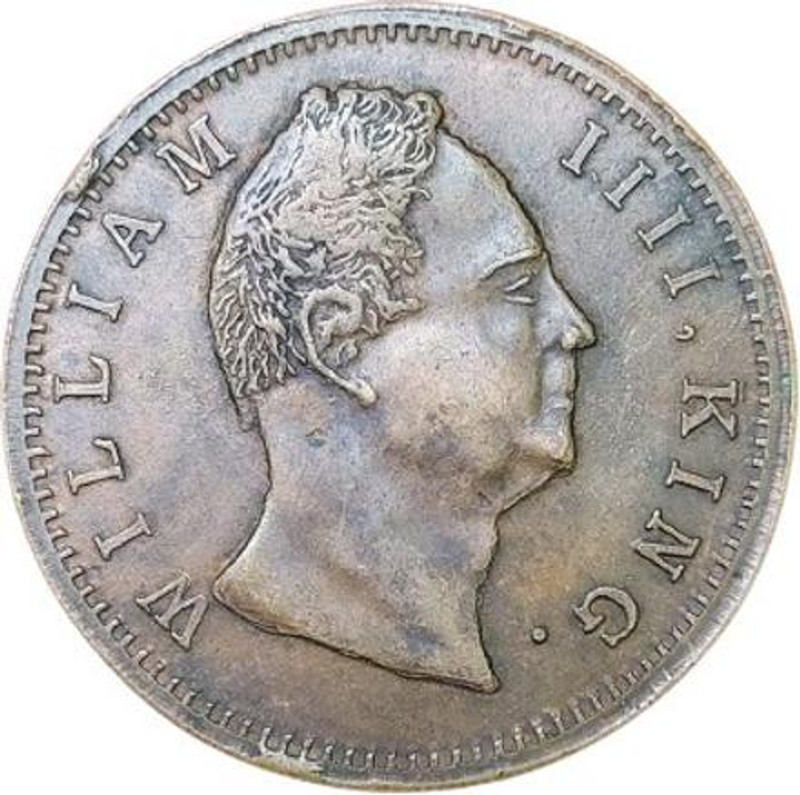 rbf WILLEAM IIII EAST INDIA COIN 1835 BIG SIZE 100 GRAM WEIGHT COIN Medieval Coin Collection(1 Coins)