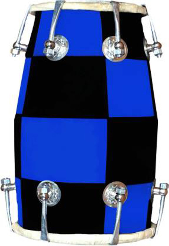 Laya Sutra Blue -001-001 Nut & Bolts Dholak(Multicolor)