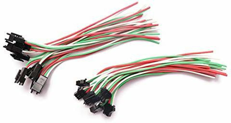 samest 22 AWG JST SM 2 Pin Plug Male and Female Connector Adapter with 115 mm Electrical Cable Wire for LED Light Electronic Components Electronic Hobby Kit