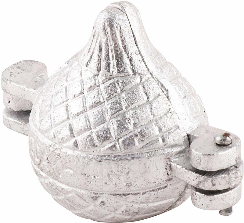 KitchenHub Aluminium Cupcake/Muffin Mould Modak Moulds/Laddoo Maker (Pack of 1)(Pack of 1)