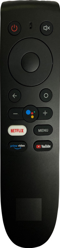 SHIELDGUARD Voice Command Remote Control Compatible with Smart LED TV with Netflix, Google Assistant & YouTube Functions (Pairing is must) OnePlus Remote Controller(Black)