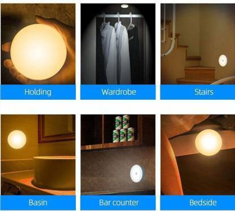 DandT Wireless Sensor Wall Light for Hallway, Wardrobe, Basement, Cupboard, Garage etc Motion Sensor Light Motion Sensor Light