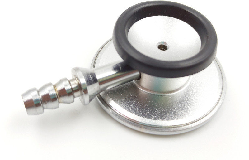 RightCare Double Head/Side Microtone Type spare Stethoscope Chest Piece Only Z13E-Black Stethoscope Cover(Black)