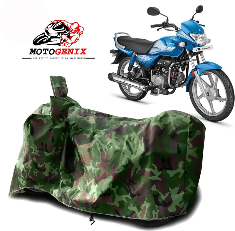 Amozkart Two Wheeler Cover for Hero(HF Deluxe, Green)