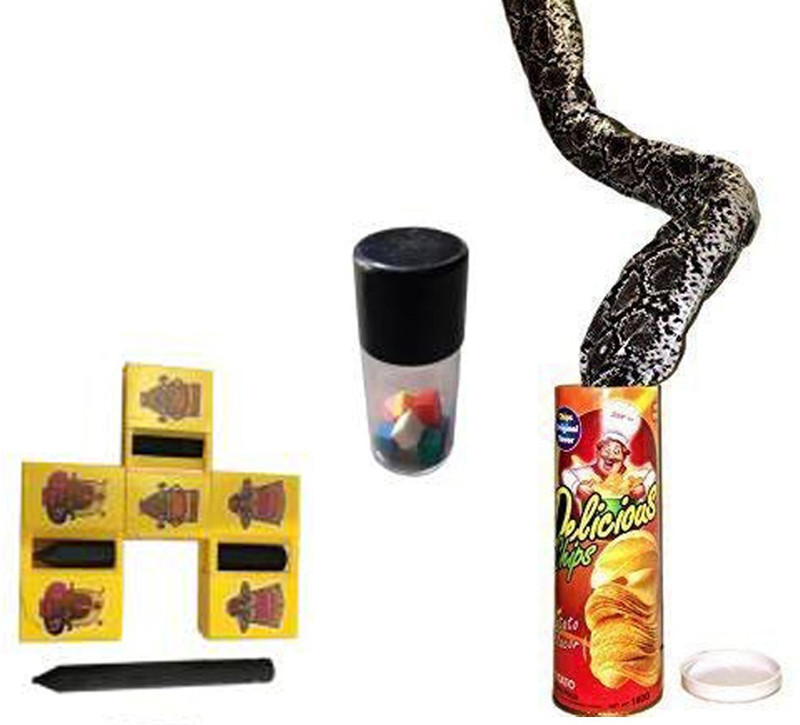 PTCMart potato chips-magic pasa daabbi-pencil-3PCS Magic Kit Gag Toy