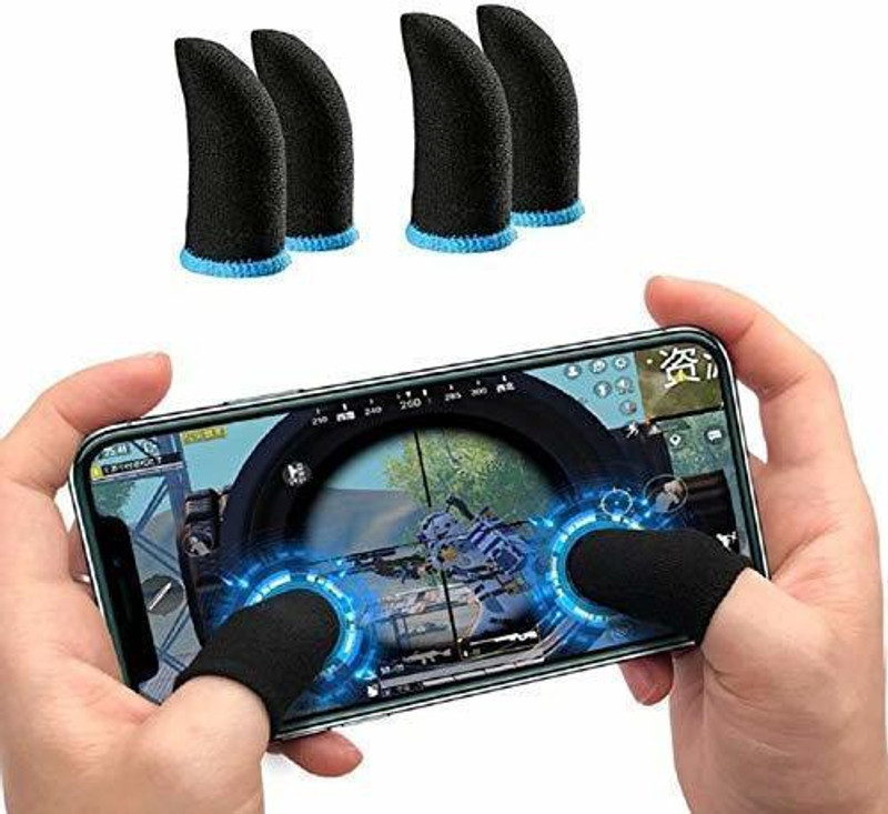 HouseOfCommon Thumb & Finger Sleeve for Mobile Phone Game , Pubg,Cod,Freefire -Pack of 06 Pair Finger Sleeve(Pack of 12)