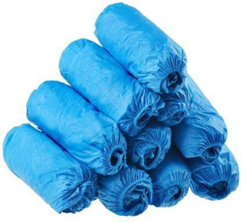 MasterShip (300 Pair) Shoe Cover Water Resistant Shoes Covers - Unisex (300 Pair) Plastic Blue Boots Shoe Cover, Plastic BLUE Boots Shoe Cover, Flat Shoe Cover, High Ankle Shoe Cover, High Heeled Shoe Cover, Toes Shoe Cover(FREE Pack of 600)