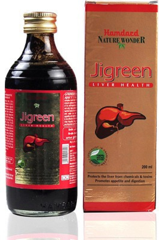 Hamdard Jigreen Syrup (200ml) PACK OF 4(Pack of 4, 800 ml)