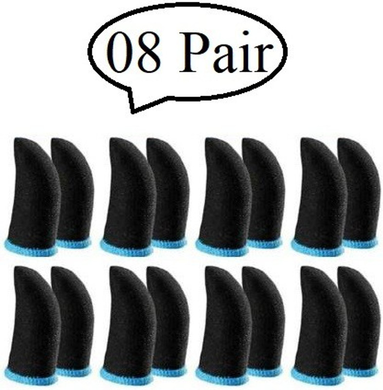 Jape Finger and Thumb Sleeves for Touch Screen Mobile Gaming 08 Pairs Finger Sleeve Finger Sleeve(Pack of 16)