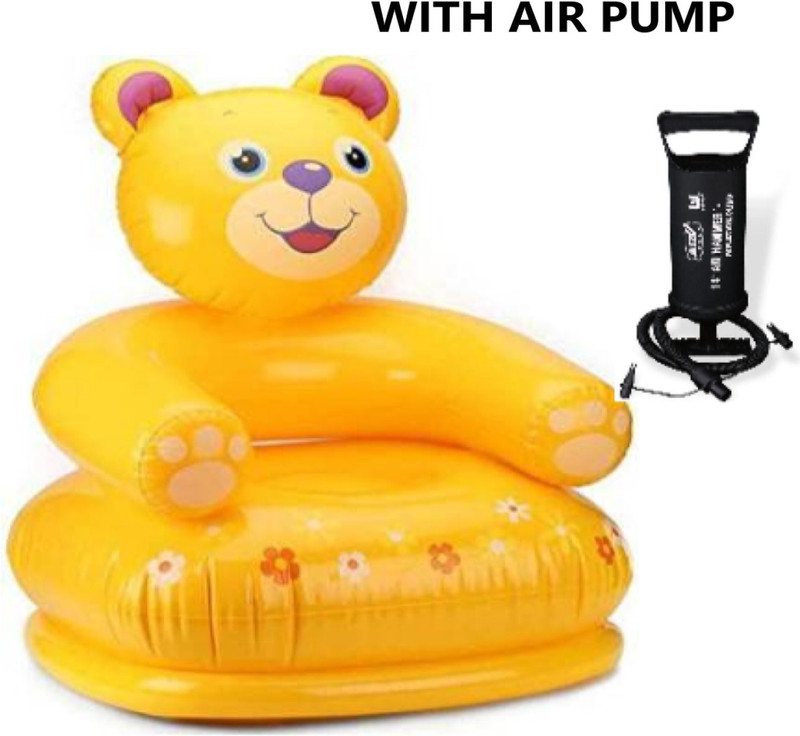 YOUNG STAR (USA*X19)PREMIUM QULAITY FOR YOURS KIDS STARS ,AGE 0-5YEARS PRIMIUM WORLD FAMUS TEDDY ANIMAL SHAPE INFLATABLE AIR CHAIR(HAWA WALI KURSI) WITH THREE VALVE HEAVY DUTY MANUAL AIR PUMP.BEST SELLER ,PEOPLE CHOICE GIFT FOR KIDS AGE 0- 5 YEARS KIDS AND BABY TEDDY ANIMAL CHAIR, COMFIRTABLE AND EN