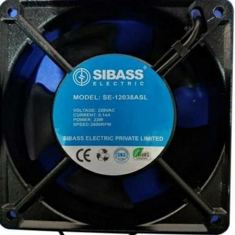 sibass 120x120x38 120 mm Exhaust Fan(black)