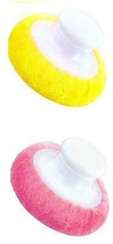 Glamezone Premium Quality Baby Skin Care Powder Puff Pack of 2(Multicolor)