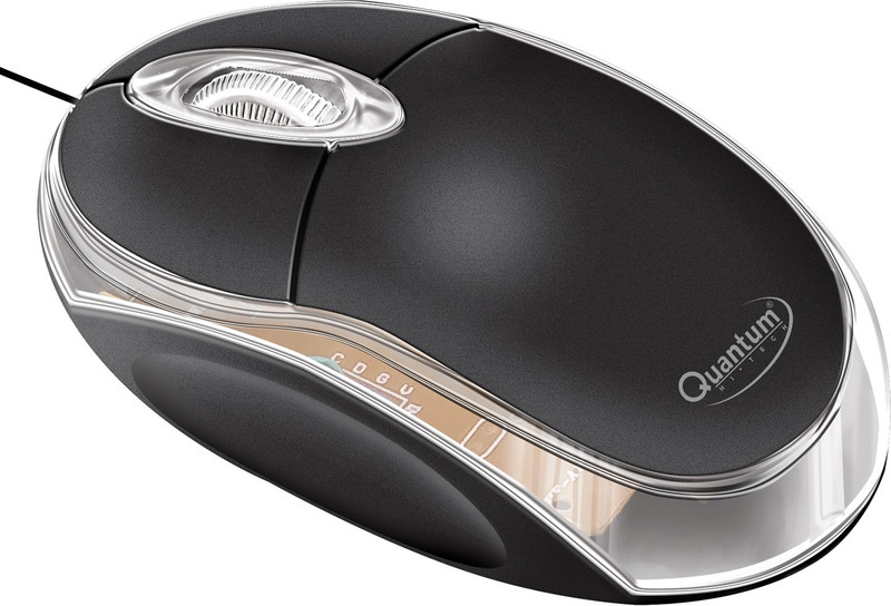 QHMPL Quantum USB Wired Ambidextrous Optical Mouse(USB 2.0, Black&Silver)