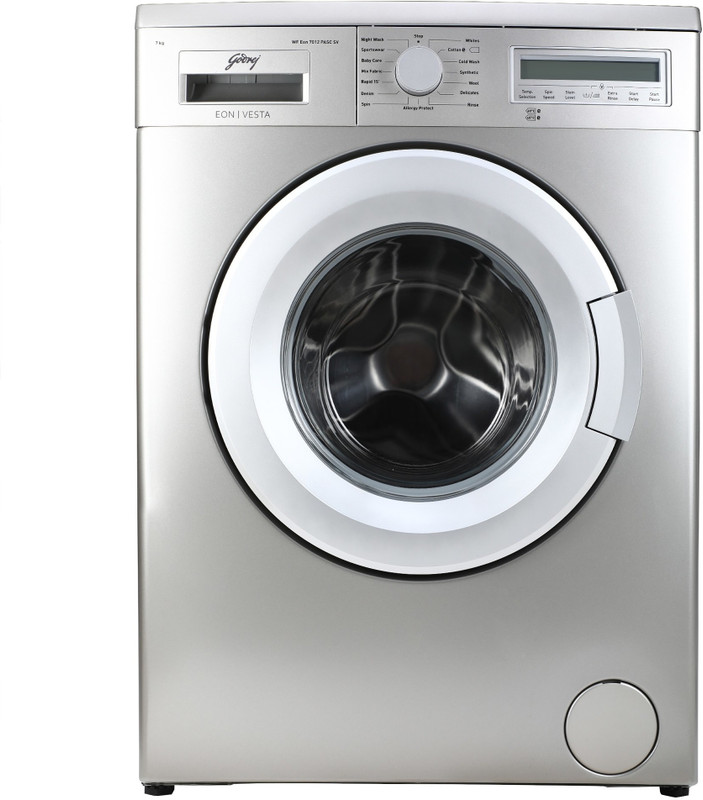 Godrej 7 kg Fully Automatic Front Load Washing Machine with In-built Heater Silver(WF EON 7012 PASC SV)