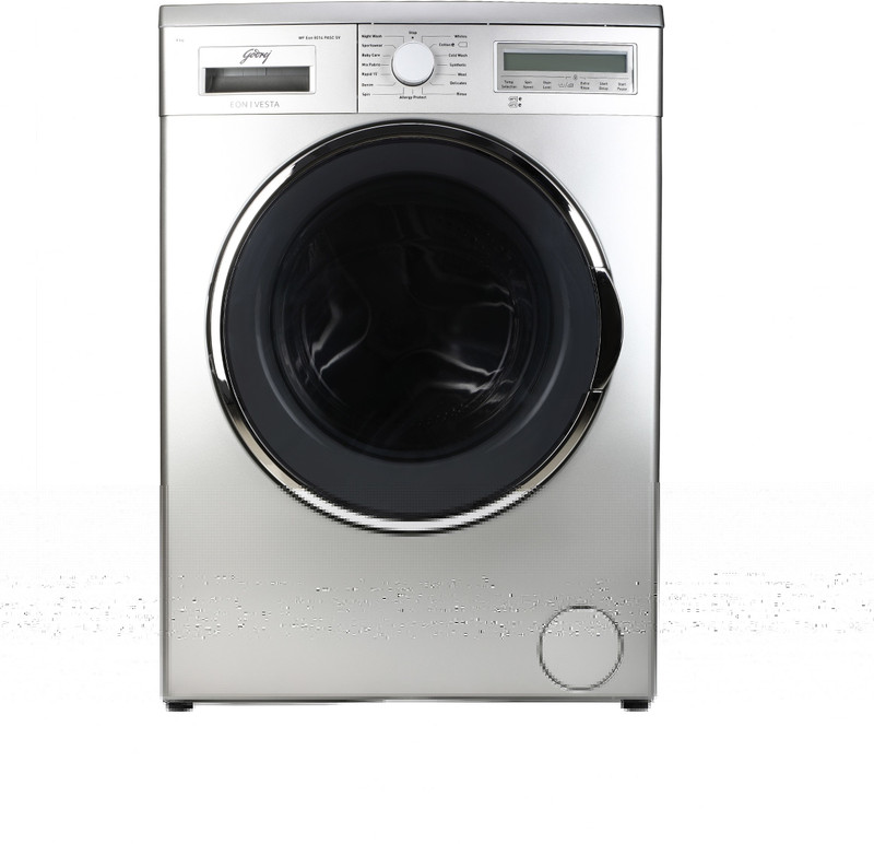 Godrej 8 kg Fully Automatic Front Load Washing Machine with In-built Heater Silver(WF EON 8014 PASC SV)