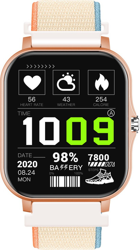 French Connection Series 2 Smartwatch(Pink Strap, Free Size)