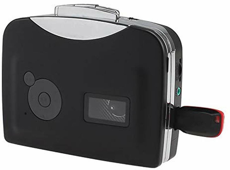 microware Old Cassette Tape to MP3 Capture, Capture Audio to MP3 Save in USB Drive Cassette Tape MP3 Player(Black, 3.4 Display)