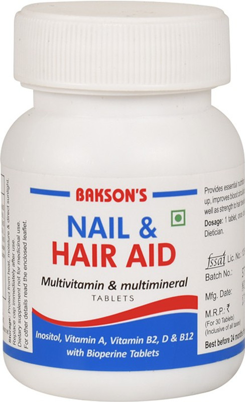Bakson Nail & Hair Aid Tablets(2 x 30 Units)