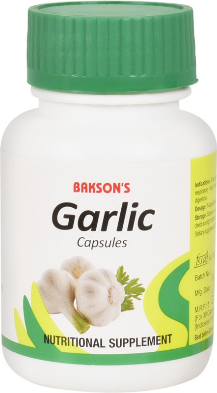 Bakson Garlic Nutritional Supplement Capsules(30 Units)