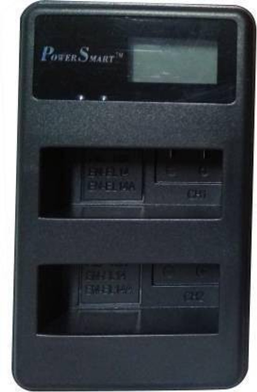 Power Smart LP-E17 Dual USB Charger LCD Display for Canon EOS Rebel T6i, T6s, T7i, 750D, 760D, 8000D, Kiss X8i, 800D, 77D, 200D, EOS SL2, EOS M3, M5, M6 Camera Battery Charger  Camera Battery Charger(Black)