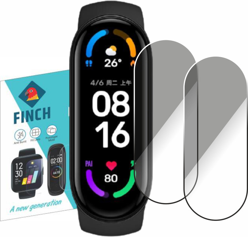 FINCH Screen Guard for Mi Band 6(Pack of 2)