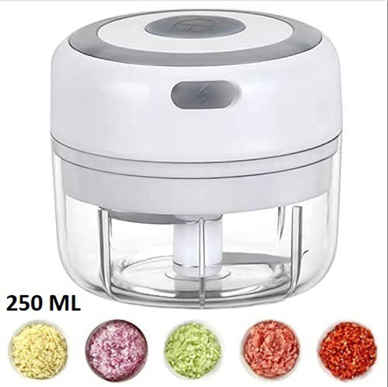 ORBIT Intelligent Wireless Chopper 250 ML With USB Charging Electric Vegetable Chopper(1 chopper Main Unit & Data Cable)