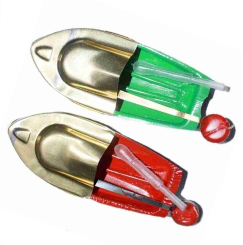 TOYS HOUSE Aluminium Alloy Metal Steam Powered Boats 2pc_Multicolour(Multicolor)