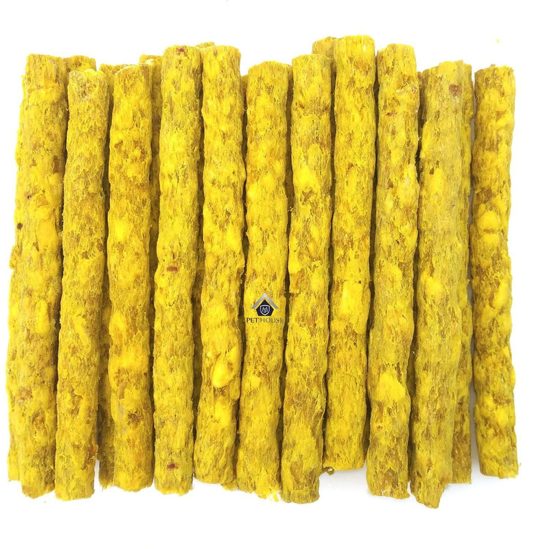 MS PET HOUSE Munchy chew Sticks Chicken Flavor 1 kg. Munchies for All Breed Dogs. Dog Snacks. Chicken Dog Chew(990 g, Pack of 1)