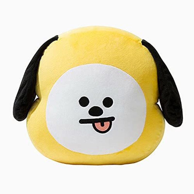 RBB HUB BTS BT21 Kpop Merch Plush Large 14" Cushion Dust Cover / Rucksack Plush Pillow Animal Stuffed Toys K-pop Cushion Pillow Soft BTS Character Chimmy - Yellow ( Pack of 1 ) - 35 cm(Multicolor)