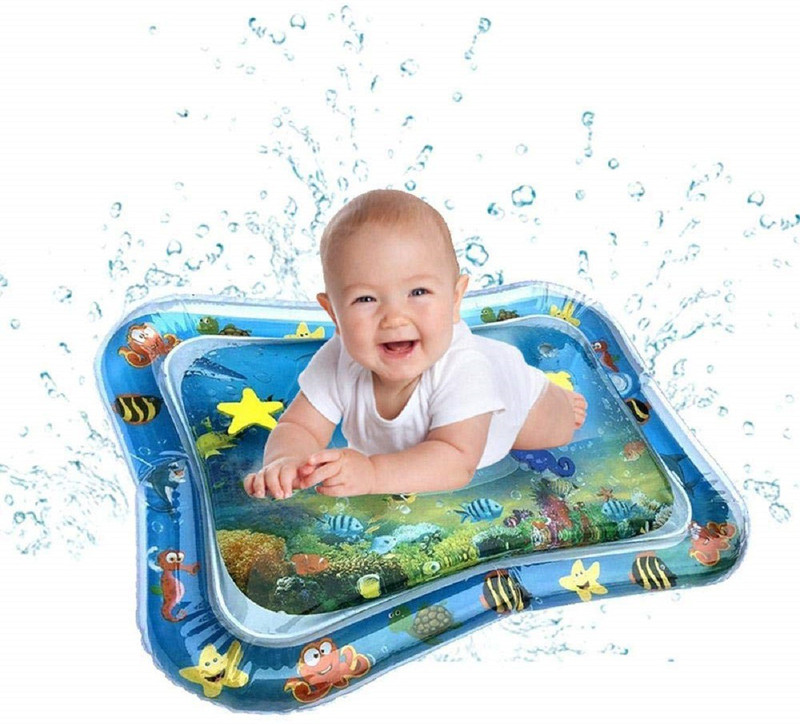 allteckin Inflatable Tummy Time Mat Premium Baby Water Play Mat for Infants and Toddlers Baby Toys for 3 to 24 Months, Strengthen Your Baby's(MALTI)
