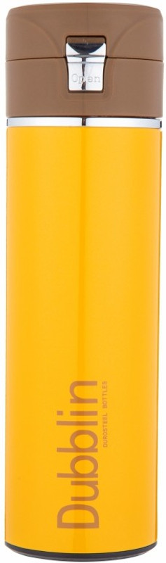 DUBBLIN Glitter Stainless Steel Leak Proof Thermos Keep Hot 6 Hrs,Cold 12 Hrs 450 ml Steel Bottle(Pack of 1, Multicolor)