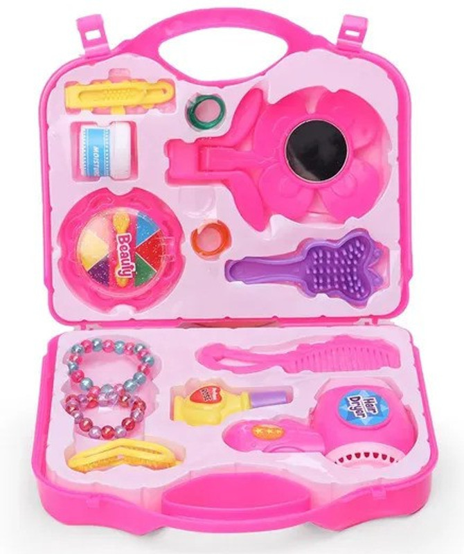 MGT CREATION makeup kit toy kit for girls + many toys to play + best pretend play make up toy for girls-Plastic, Multi color(Pack of 1 set)