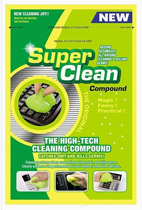 Swajay Super Clean High-Tech Cleaning Compound Gel(80 G) for Keyboard, Laptop, Mobile, Car AC Vent (Pack of 1) for Computers(Supergel12)