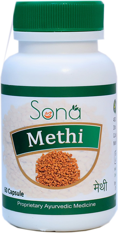 SONA HEALTH CARE Organic Methi for Diabetic |Natural Herbal Supplement - (Pack of 60 caps x 1)(60 Capsules)