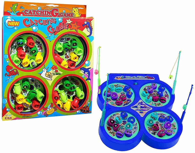 SPKART Magnetic Fishing Sea Animals Cartoon Shape Educational Eco-Friendly Fishing Game