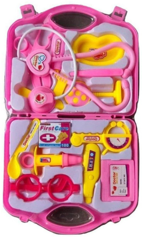 Gagan gulshan enterprises Urban Festivities Doctor Set Toys for Girls Boys | Doctor Toys for Kids | Portable Medical Clinic Suitcase | Doctor Set Pretend Play Learning Toy