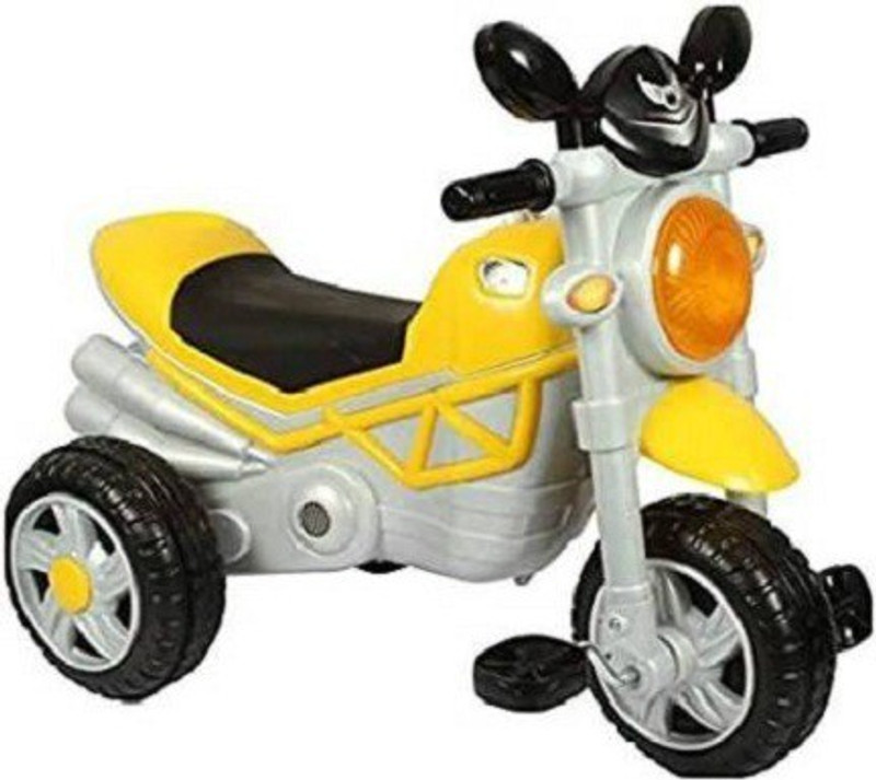 Smiley Bell BABY BULLET TRICYCLE FOR KIDS WITH BASKET FOR GIRL OR BOY for 1,2,3,4,5 YEAR BABY BULLET TRICYCLE FOR KIDS BIKE RIDE ON TOY RECOMMENDED FOR KIDS YELLOW Tricycle(Yellow)