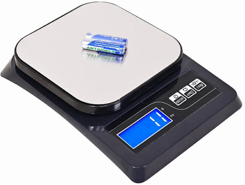 Glancing 10kg x 1g Weight Machine Kitchen Weighing Scale(Black)