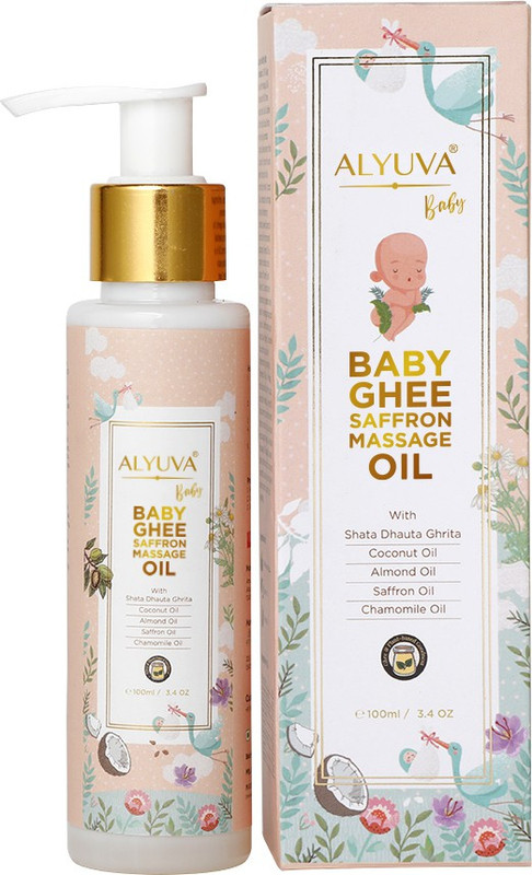 ALYUVA Baby Ghee Saffron Massage Oil(100 ml)